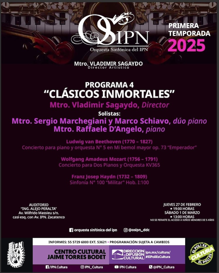 Concierto de la Orquesta Sinfónica del IPN