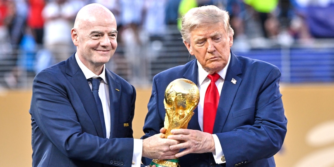 Gianni Infantino y Donald Trump en la final del Mundial 2026