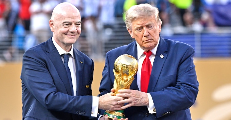 Gianni Infantino y Donald Trump en la final del Mundial 2026