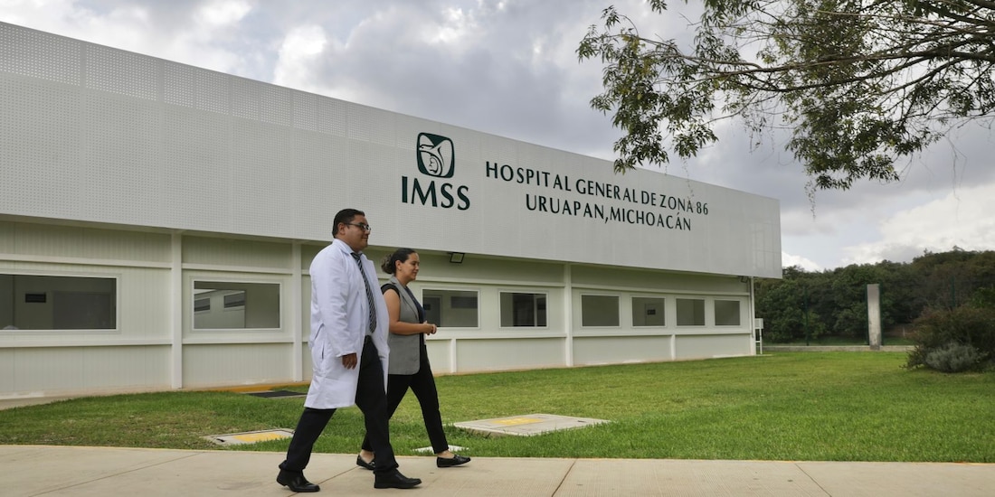 Trbajadores del IMSS en el estado de Michoacán.