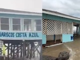 Colapsa restaurante en Playa Bagdad