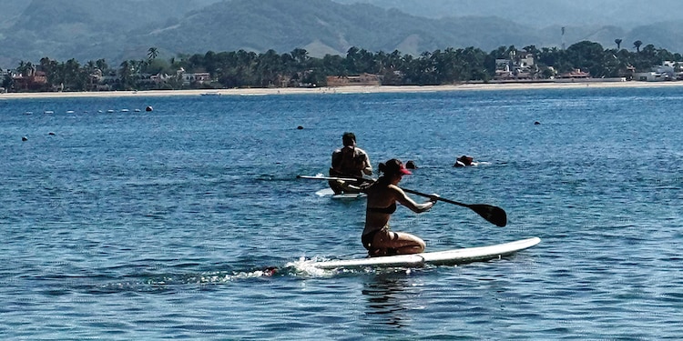 Isla Coral, ideal para practicar paddle board