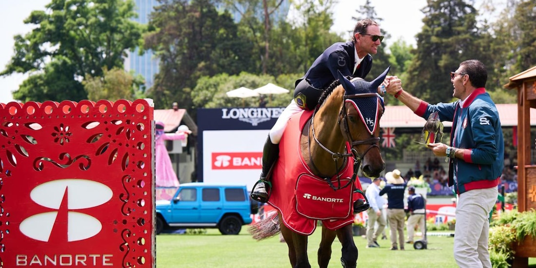El brasileño Eduardo Pereira logró el Trofeo Banorte en el Longines Global Champions Tour México 2026.