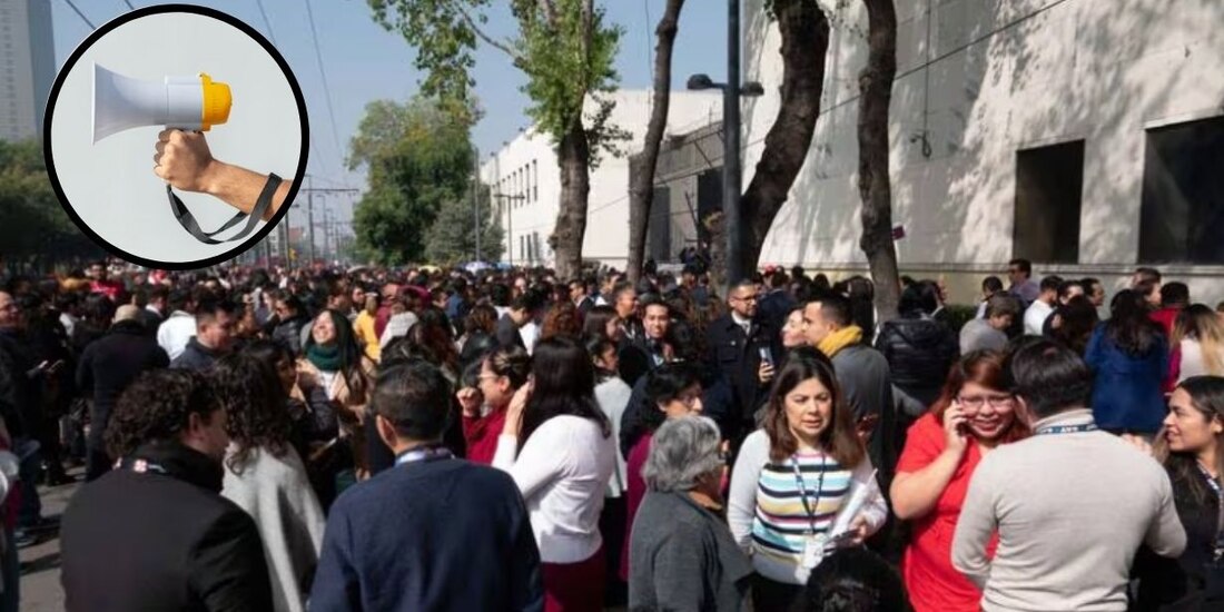 Tras microsismos es CDMX desalojan inmuebles en la BJ.