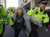 Detienen a Greta Thunberg en Londres.
