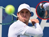 Luciano Darderi rompió su raqueta en pleno partido del US Open.