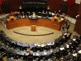 Sesión Senado de la República donde se aprobó en lo general Miscelánea Fiscal 2022