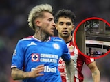 Fans de Cruz Azul apedrearon un camión en el que viajaban aficionados de Chivas.