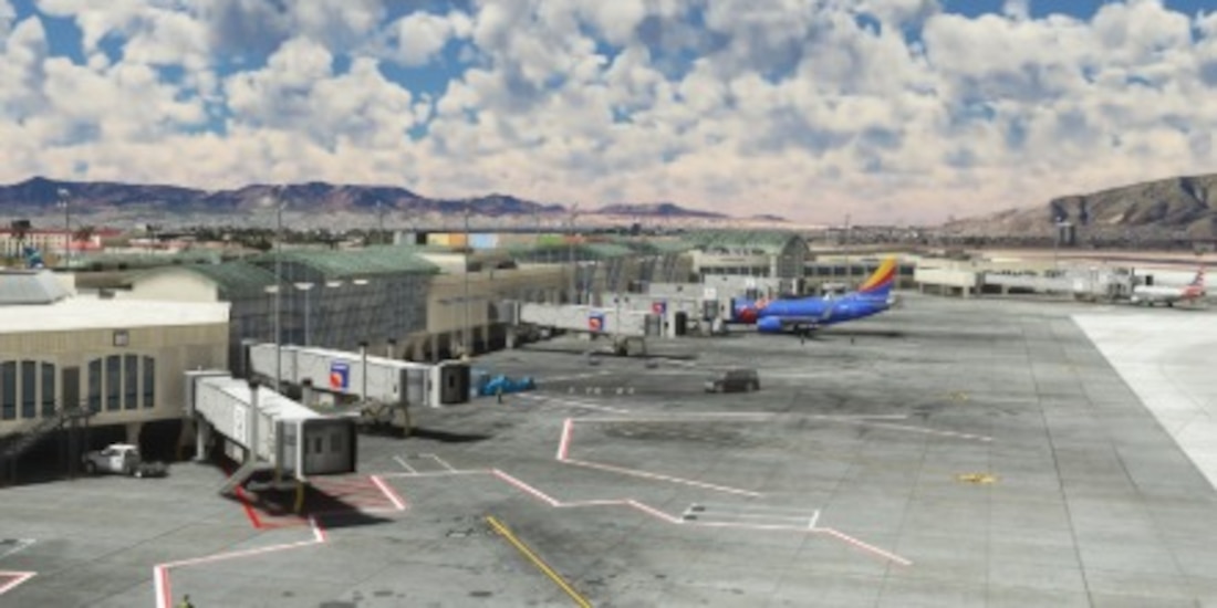 La terminal aérea estadounidense.