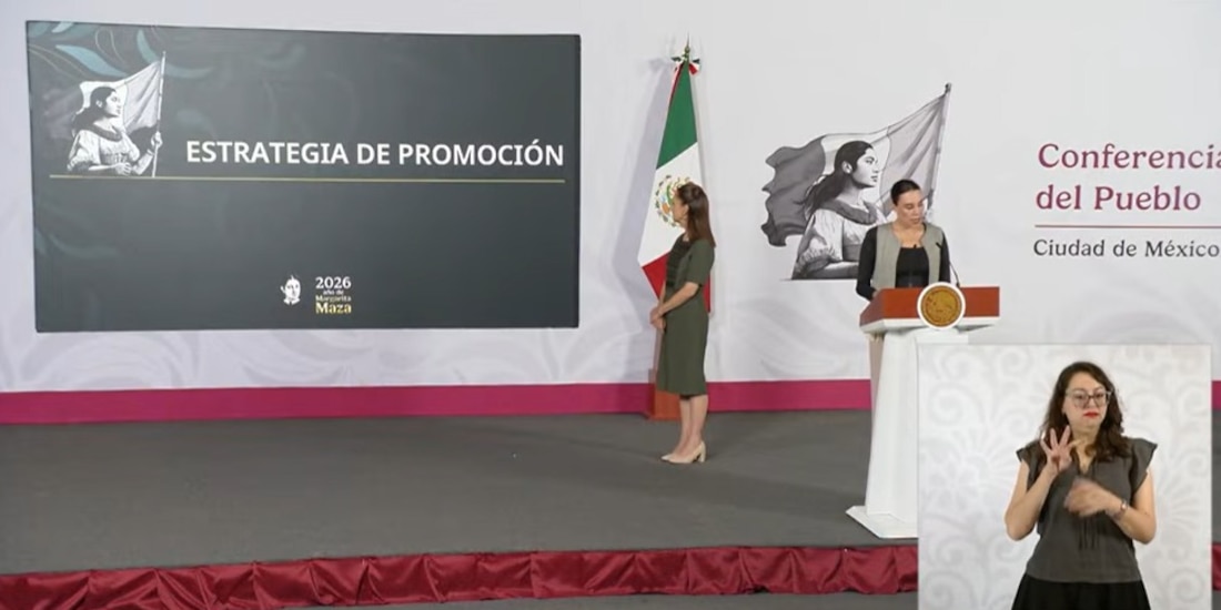 La Secretaria de Turismo en la Mañanera de Sheinbaum Pardo.