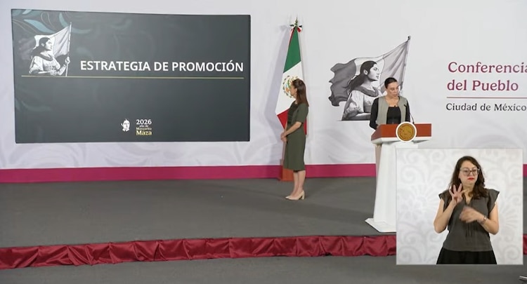 La Secretaria de Turismo en la Mañanera de Sheinbaum Pardo.