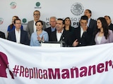 Conferencia de prensa del PAN en el Senado de la República, el 12 de agosto de 2026.