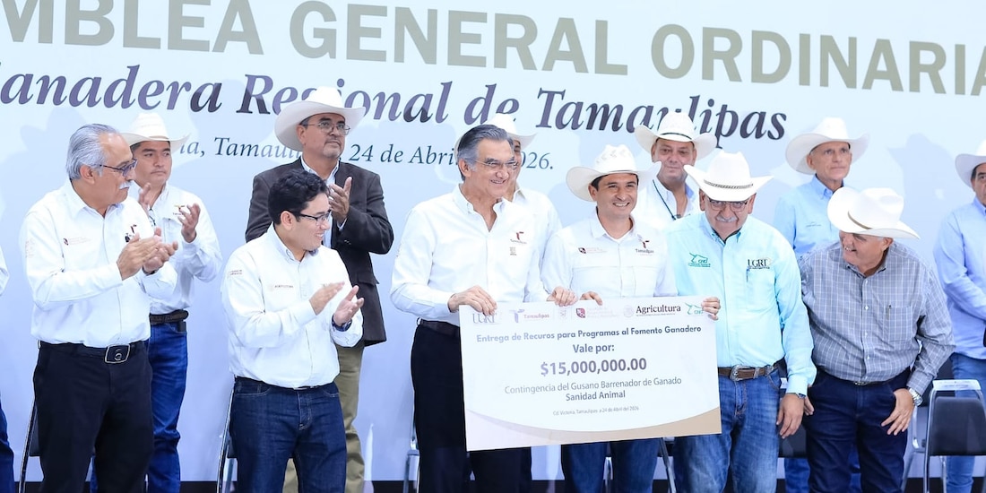 Tamaulipas refuerza al sector ganadero con apoyos millonarios y acciones contra plagas