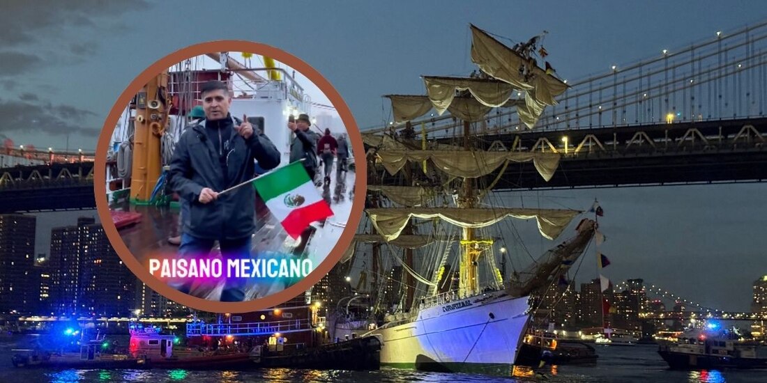 Morenistas llaman a participar en la elección judicial del 1 de junio, a bordo del Buque Cuauhtémoc.