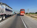 Accidente ocurrió a la altura del kilómetro 180 de la autopista México-Querétaro.