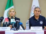 Secretario de Seguridad y fiscal general del Estado de Baja California, en conferencia de prensa.