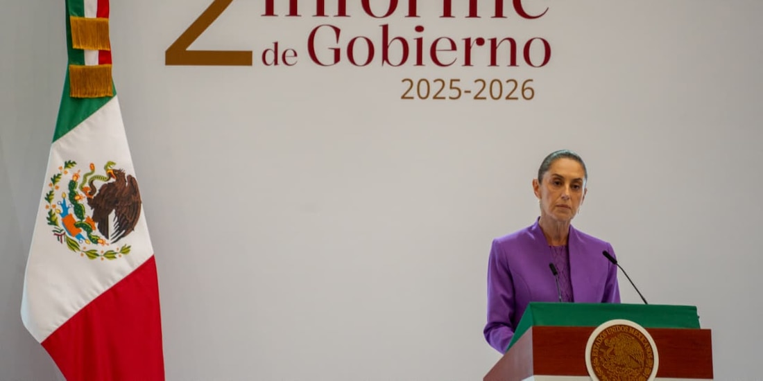 La presidenta Claudia Sheinbaum presentó su Segundo Informe de Gobierno desde Palacio Nacional.