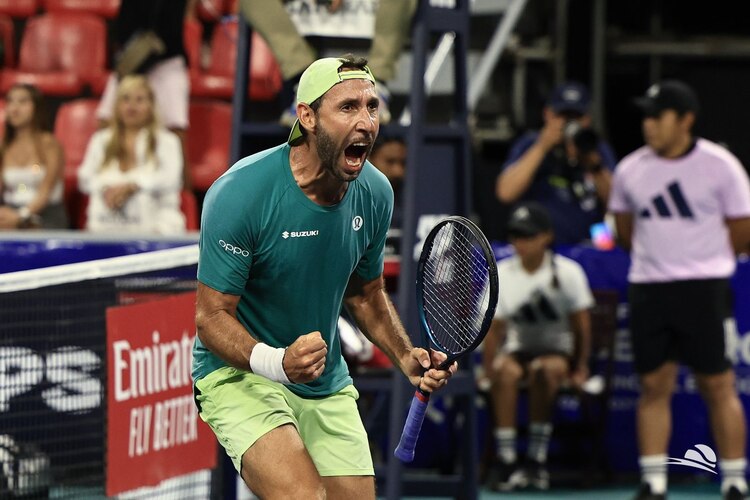 Santiago González, en el Abierto Mexicano de Tenis de Acapulco.