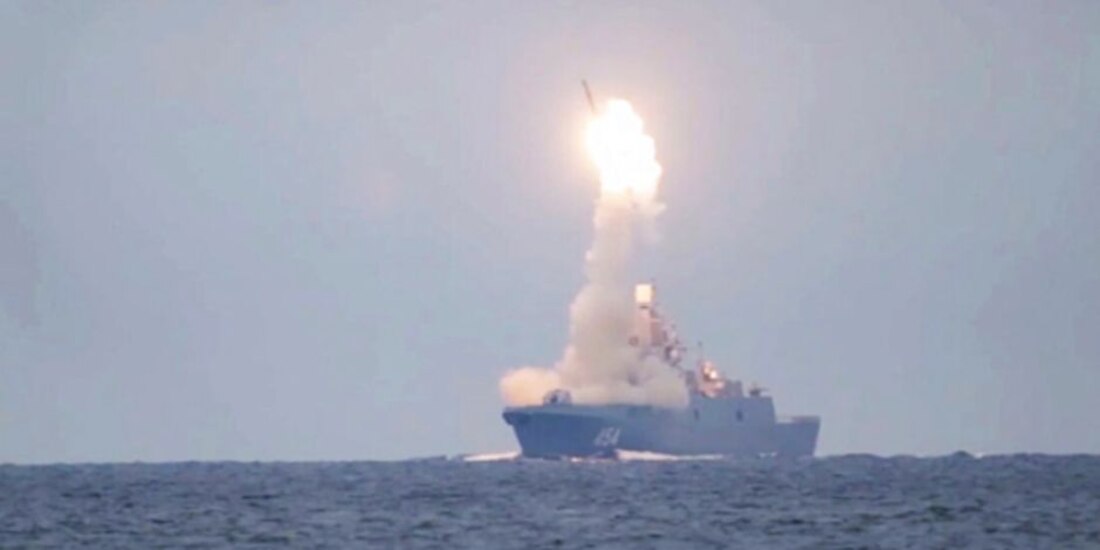 Lanzamiento de prueba del nuevo misil hipersónico ruso.