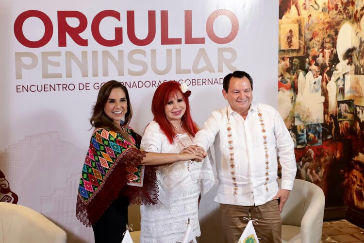 Layda Sansores, Mara Lezama y Joaquín Díaz Mena consolidan cooperación en seguridad, economía y turismo.