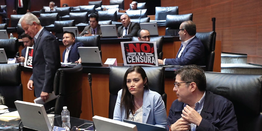 LEGISLADORES de oposición se pronuncian sobre la normativa, ayer