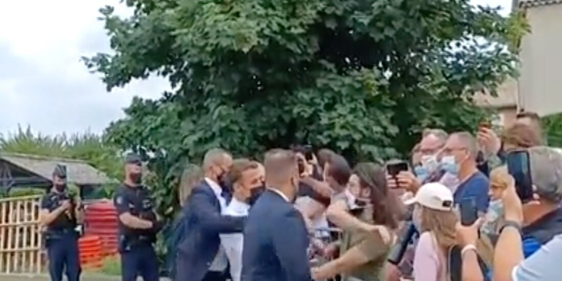 Damien, el sujeto que abofeteó a presidente Macron