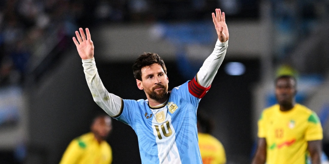 Lionel Messi en su despedida de la Selección Argentina