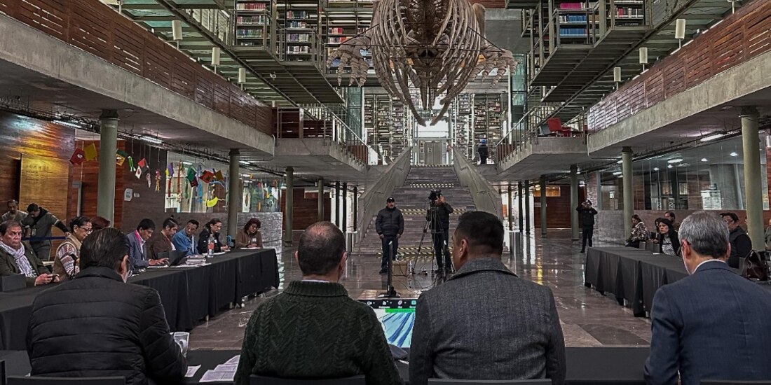 Participantes de la mesa sobre Fomento a la Lectura, ayer.
