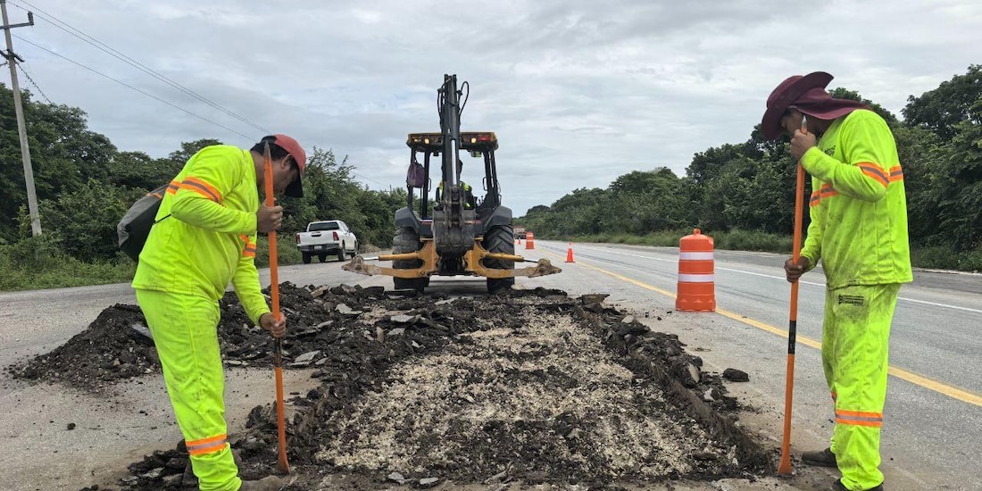 La SICT reforzó el mantenimiento vial en miles de kilómetros carreteros.