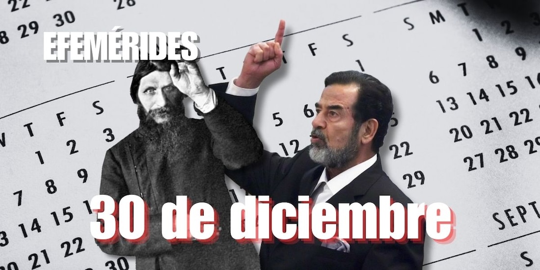Estas son las efemérides de hoy, 30 de diciembre.