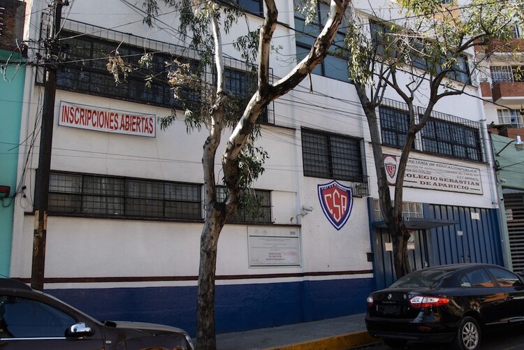 Una escuela privada de la CDMX, cerrada, el pasado 27 de enero.
