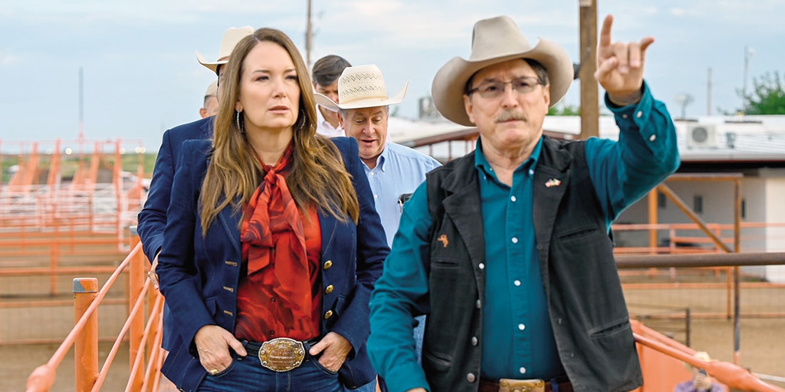 Brooke Rollins visitó ayer el puerto ganadero de Santa Teresa, Nuevo México.