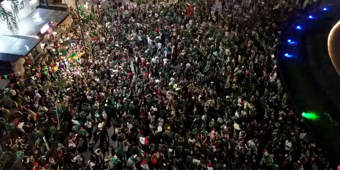 La Minerva estalla con la victoria de México en la Copa del Mundo
