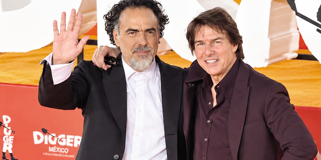 Alejandro G. Iñárritu, director, y Tom Cruise, protagonista de Digger, ayer.