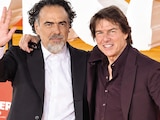 Alejandro G. Iñárritu, director, y Tom Cruise, protagonista de Digger, ayer.