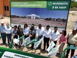 El gobernador de San Luis Potosí, Ricardo Gallardo Cardona, dio el banderazo de obras del enorme parque de 32 hectáreas de extensión.