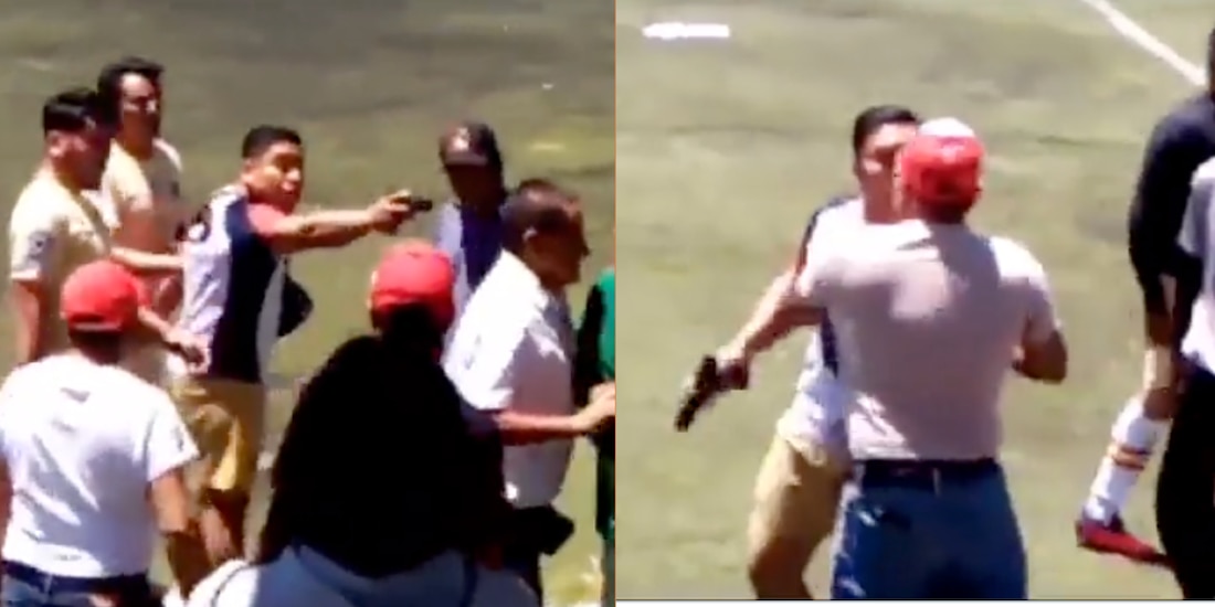 Hombre en Edomex saca arma en partido de futbol