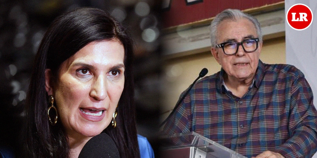 La presidenta de la Cámara de Diputados, Kenia López Rabadán y Rubén Rocha Moya.