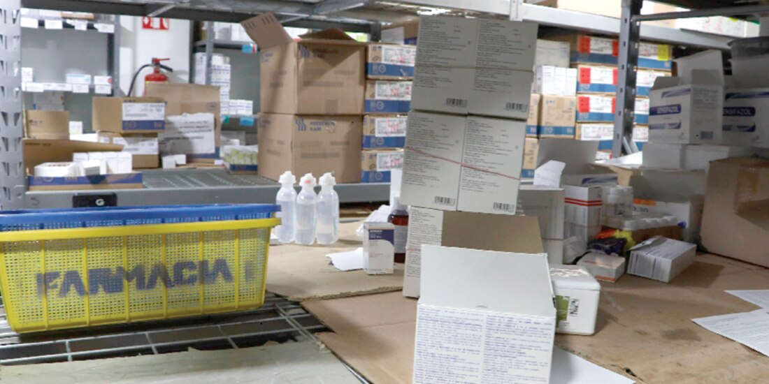 La farmacia de un hospital con desabasto, en imagen de archivo.