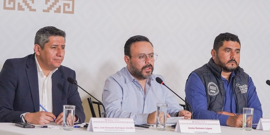 El titular de la Secretaría de Gobierno, Jesús Romero López, ofrece un balance sobre la jornada de revocación de mandato en Oaxaca.