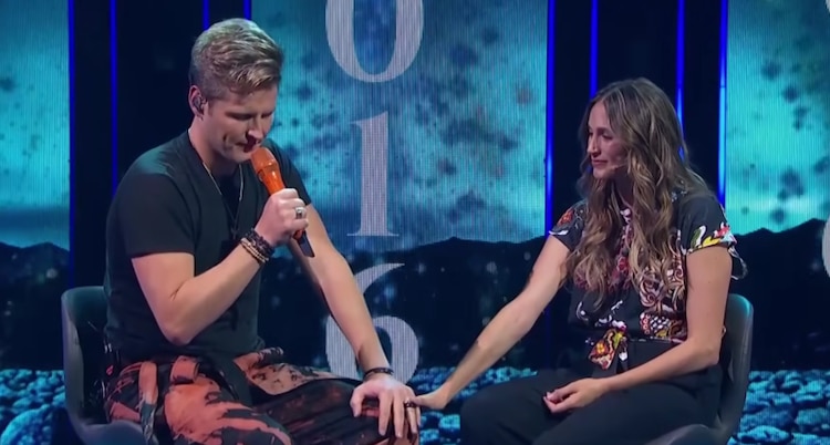 Alexander Acha y su esposa en Juego de Voces.