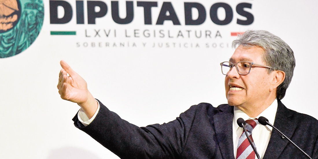 Ricardo Monreal, presidente de la Jucopo de la Cámara de Diputados, el martes.