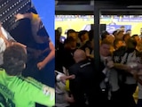 Tremenda riña se suscitó en el partido entre el Fenerbahce y el Lyon.