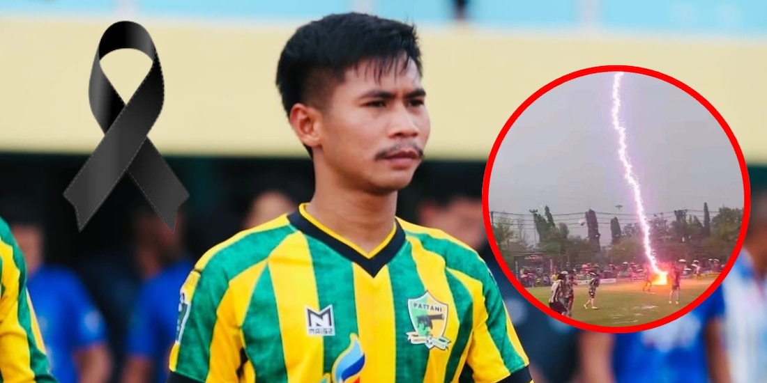 Safwan Awae, de un equipo de Tailandia, falleció tras ser alcanzado por un rayo