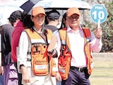 Funcionarios y alumnos de la UNAM participan en el simulacro nacional.
