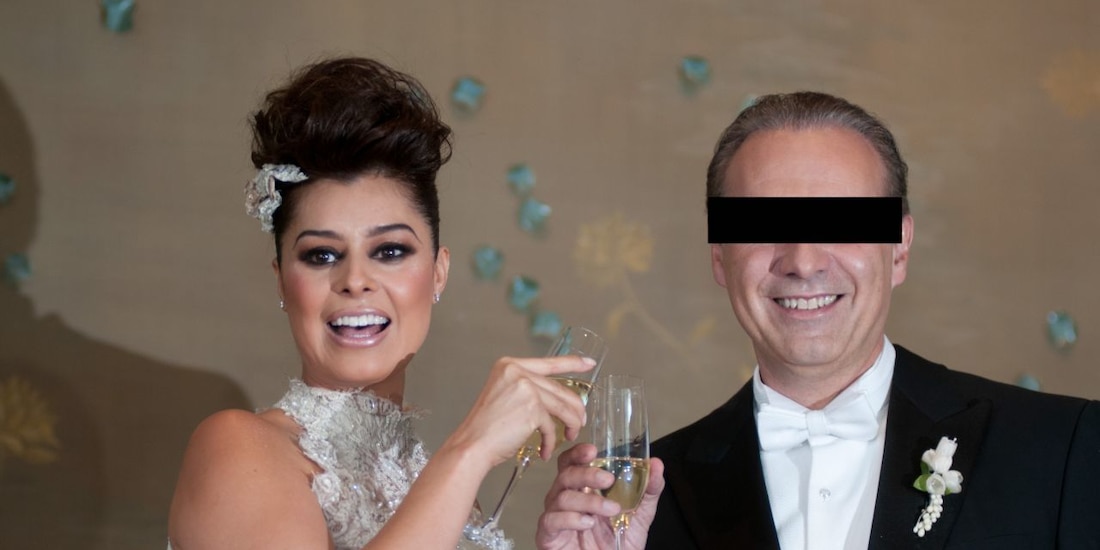 Yadhira Carrillo y Juan Collado el día de su boda, en 2012.