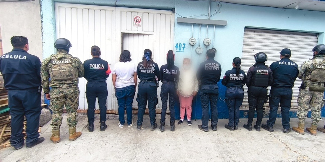Elementos de la Policía de Ecatepec y la Marina coordinaron acciones para localizar a la víctima de extorsión.