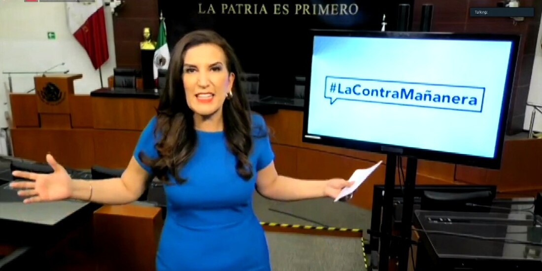 La vicecoordinadora del blanquiazul, Kenia López Rabadán