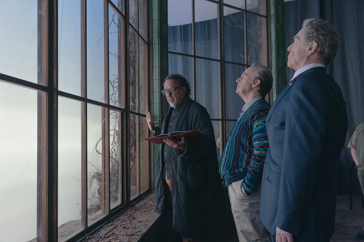 Alejandro González Iñárritu en el set de Digger junto a Tom Cruise y John Goodman.