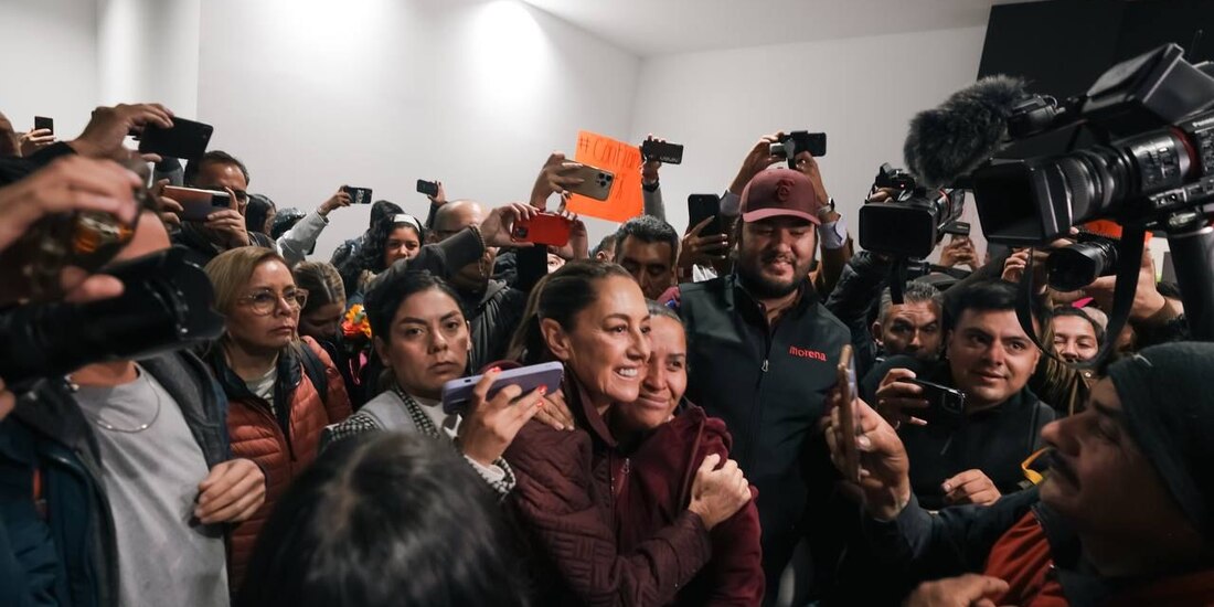 Claudia Sheinbaum en Chihuahua este sábado 2 de marzo.